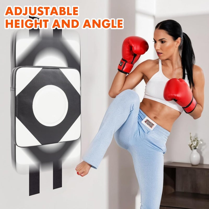 LuiceABC Wall Punching Boxing Pad, Wall Focus Target Foam, Boxing Fitness Wall Punch Bag, Leather and High Elastic Sponge Bag for Sports Training, Adjustable Height - Image 4